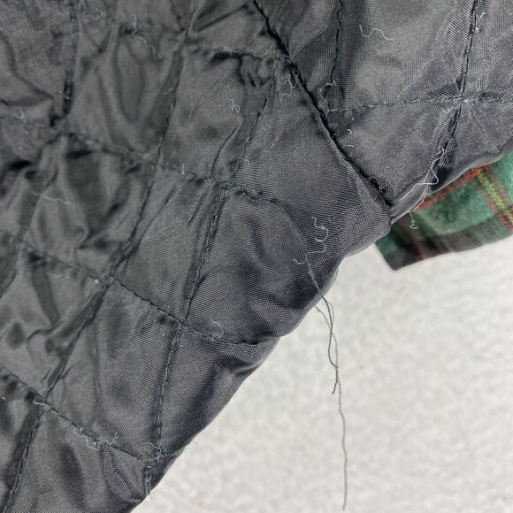 Vtg Woolrich Shirt Jacket Mens Sz M Multicolor‎ Plaid Quilt Lined Button Up - Picture 8 of 15